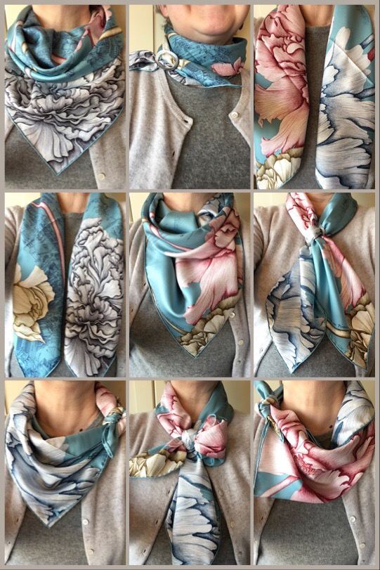 hermes pivoines scarf